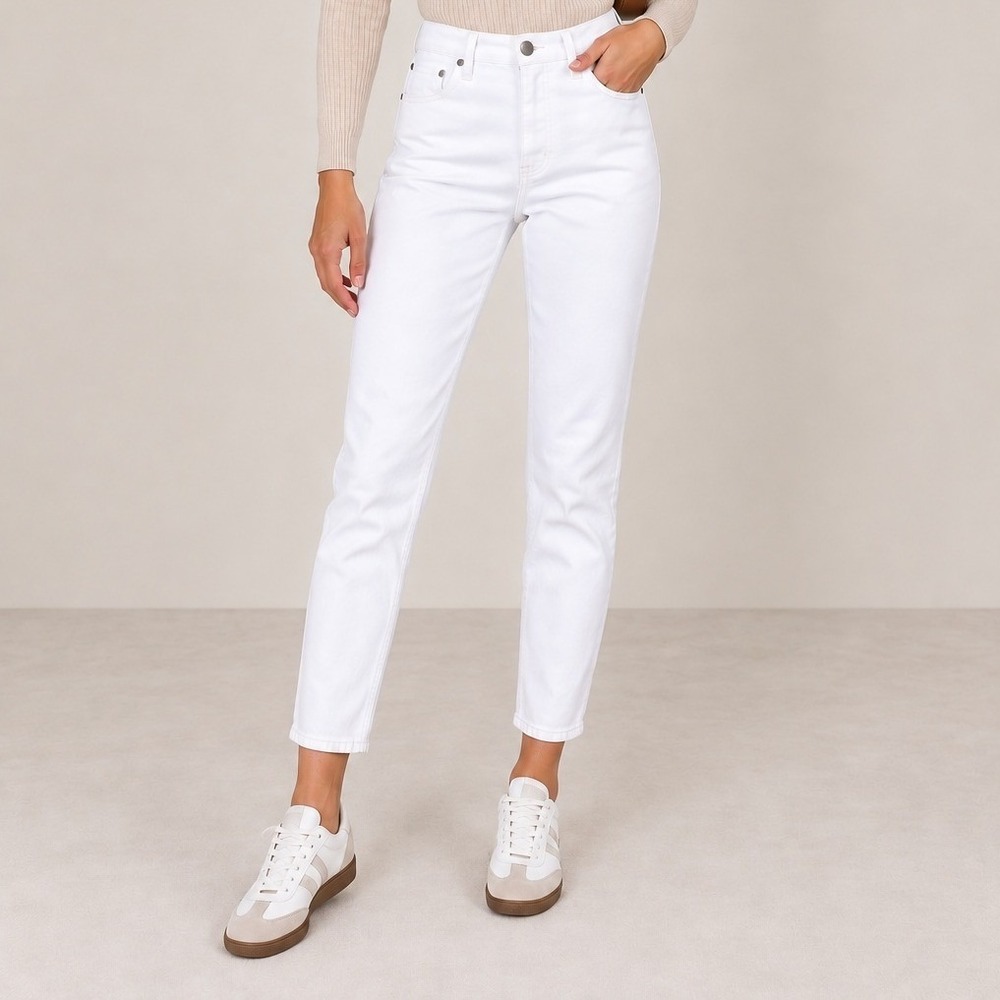 Denim Forum The Yoko High Rise Slim 28L Jeans White Size 24
